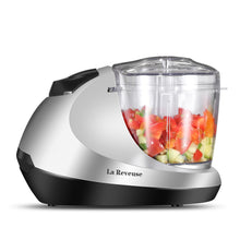 La Reveuse Electric Mini Food Chopper, Vegetable Fruit Cutter, Meat Grinder Mincer with 1.3-Cup Prep Bowl, Silver, LARB1809
