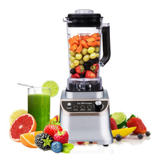 La Reveuse Food Processor Ice Crusher High speed 1200W Powerful Motor Blender - 51.25oz BPA Free Bottle Silver Stainless Steel Blade - Silver LARB1804