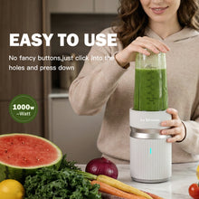 La Reveuse Smoothie Blender for Shakes,Smoothies,Frozen Blending,Salsa,Sauces,Dips,(1) 24oz Cup,(1) Spout Lid,(1) Handled Comfort Lip Ring,1000W Boostblend,Cool Gray