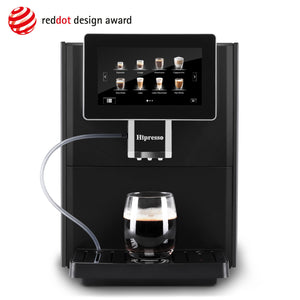 Hipresso Super-automatic Espresso Coffee Machine with Large 7" Display for Brewing Americano,Cappuccino, Latte, Macchiato,Flat White, Espresso Drinks