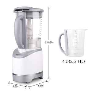 Multi-Functional Pulse Blender 400 Watts with 4.2-Cup Chopping Jar,White