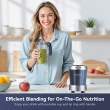 La Reveuse Personal Size Smoothie Blender Pro, 1000W High Speed with 24oz To-Go Cup, Ideal for Smoothies,Protein Shakes, Frozen Drinks, Food Prep, Gray