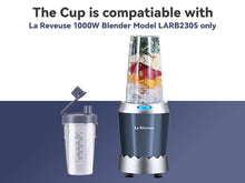 18 oz Replacement Spare Bottle Cup with Travel Lid Only Fits La Reveuse Smoothie 1000W Pro Blender model LARB2305