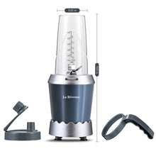 La Reveuse Personal Size Smoothie Blender Pro, 1000W High Speed with 24oz To-Go Cup, Ideal for Smoothies,Protein Shakes, Frozen Drinks, Food Prep, Gray